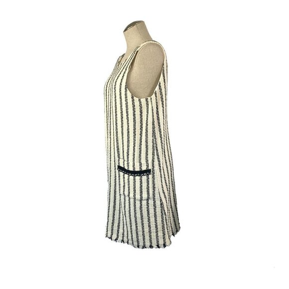 Zara TRF Striped Sleeveless Mini Sheath Dress - Black/White, Size Large NWT - Picture 10 of 10